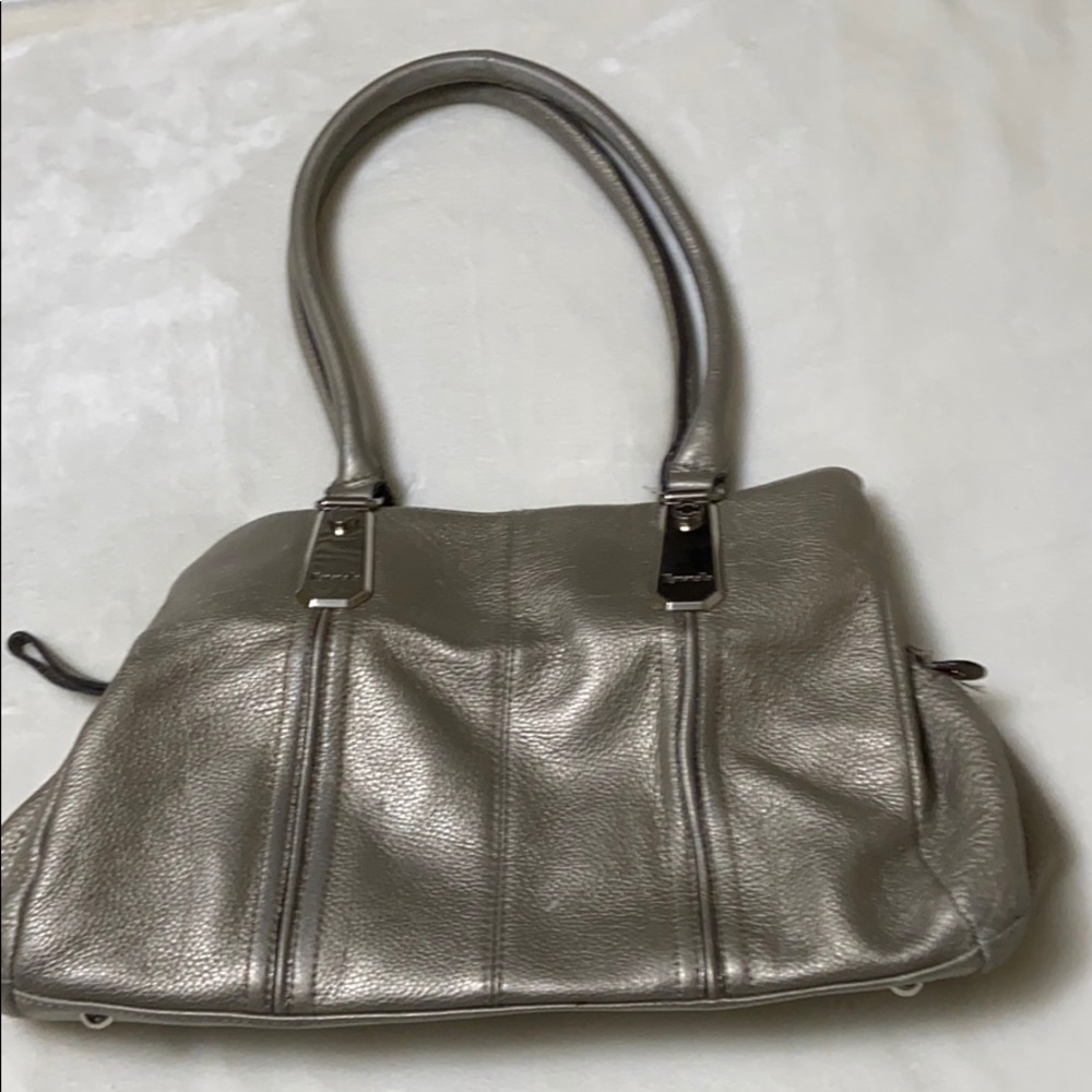 Tignanello Pewter leather handbag
